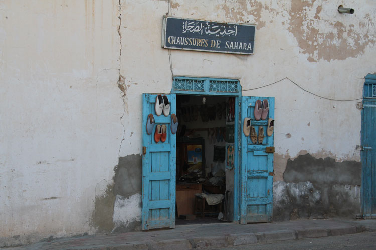 Boutique dans le centre-ville de Douz.