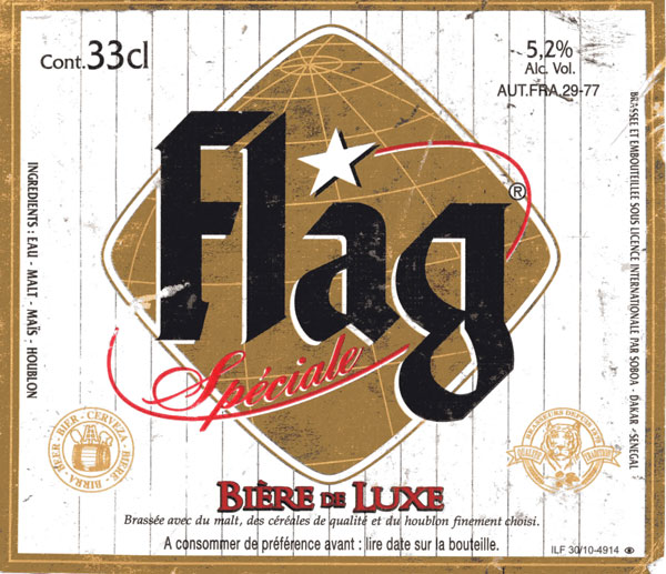 Etiquette de la bière Flag.