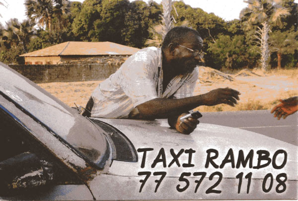 Carte de visite d’un taximan.