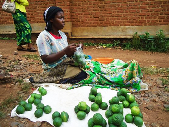 Vendeuse de citrons à Nyawera © Globe Reporters 2014