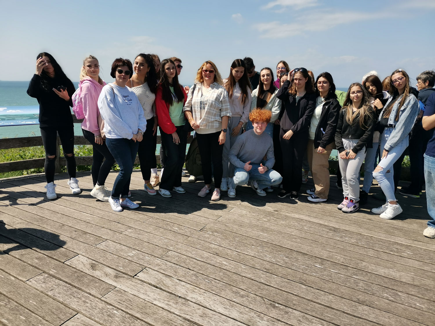 Notre groupe lors de la visite des Deux-Caps © Globe Reporters